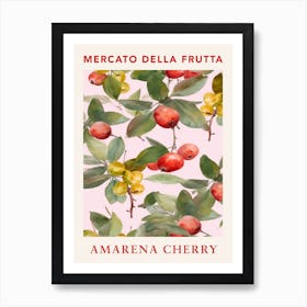 Amarena Cherry Fruit Market Poster Art Print