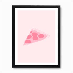 Pink Pizza 1 Art Print