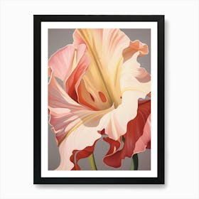 Floral Illustration Gloriosa Lily 4 Art Print