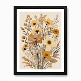 Fleurs Sechees, Dried Flowers Exhibition Poster 23 Art Print (1) Art Print