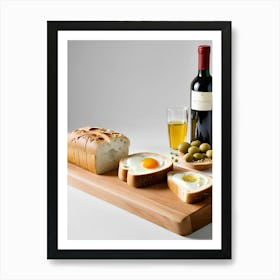 Bread And Olives Art Print