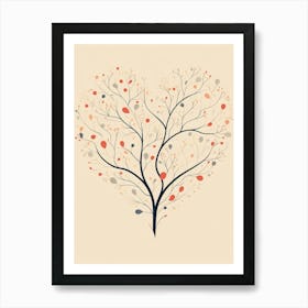 Swirl Tree Pattern 2 Art Print