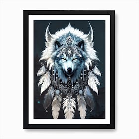 Wolf Painting 22 Art Print