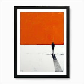 'The Shadow Of A Man', Minimalism Art Print