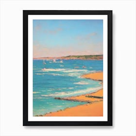 Boat Harbour Beach Australia Monet Style Art Print