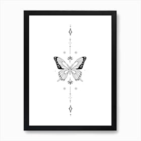 Vertical Butterfly Art Print
