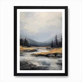 River In The Mountains Art Print