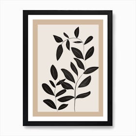 Minimalist Plants & Leaves Art 6 Art Print
