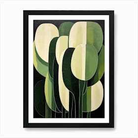 Modern Abstract Cactus Painting Carnegiea Gigantea Cactus 7 Art Print