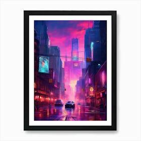 Futuristic City 13 Art Print