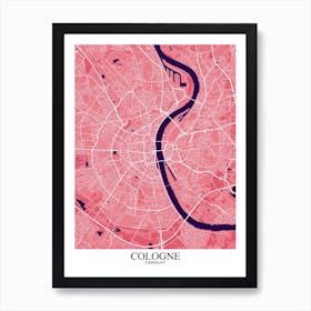 Cologne Pink Purple Art Print