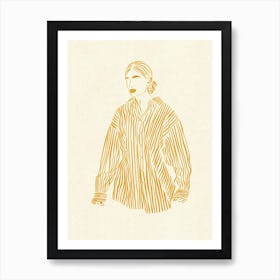 Lady In Yellow Art Print