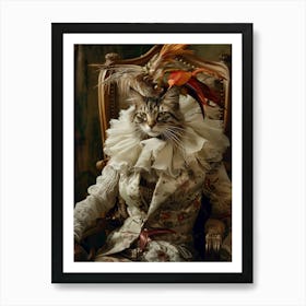 Cat In Costume 2 Art Print