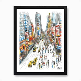 Times Square Manhattan NY EEUU Art Print