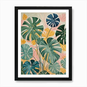 Monstera Leaves Art Print