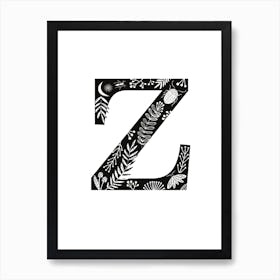 Letter Z Art Print