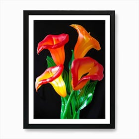 Bright Inflatable Flowers Calla Lily 1 Art Print