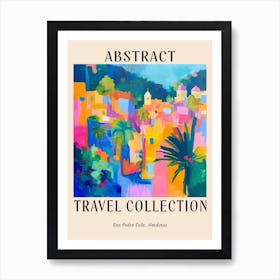 Abstract Travel Collection Poster San Pedro Sula Honduras 2 Art Print