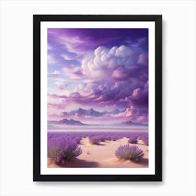 Lavender Field Art Print