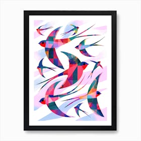 Swallows Art Print