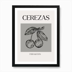 Cerezas Print-Frida&Fern Art Print