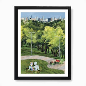 Park Landscape Alley In Kyiv 1 Art Print