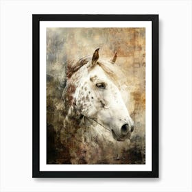 Poster Horse Wild Animal Illustration Art 05 Art Print