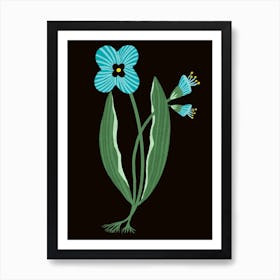 Blue Flower Art Print