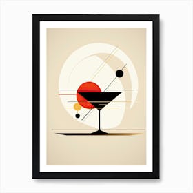 Mid Century Modern Sidecar Floral Infusion Cocktail 2 Art Print
