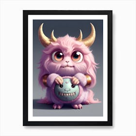  Cute Monster (768 X 1024 Pixel) Art Print