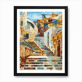 Mosaic Stairway 1 Art Print