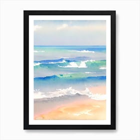 Casuarina Beach 2, Australia Watercolour Art Print