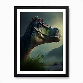 Sauroposeidon 1 Illustration Dinosaur Art Print