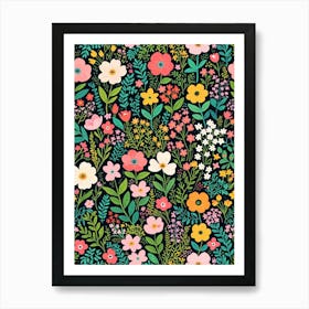 Floral Painting Art Print