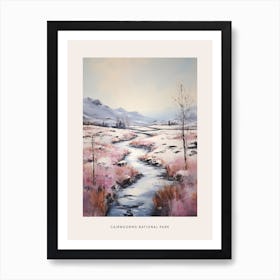 Dreamy Winter National Park Poster  Cairngorms National Park Scotland 3 Art Print