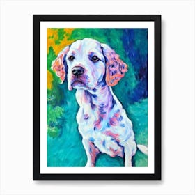 American Water Spaniel Fauvist Style Dog Art Print