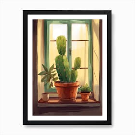 Cactus Window 2 Art Print