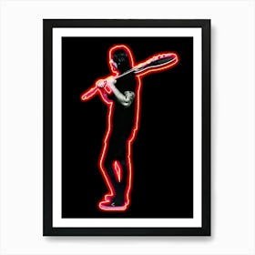 Dave Ghrol Black n Red Art Print