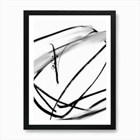 Black And White Drawing Art Print