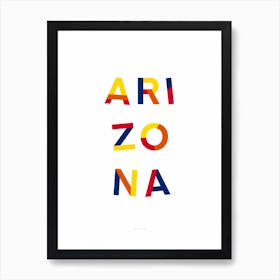 Arizona State Flag Colours Art Print