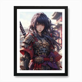 Samurai Girl 10 Art Print