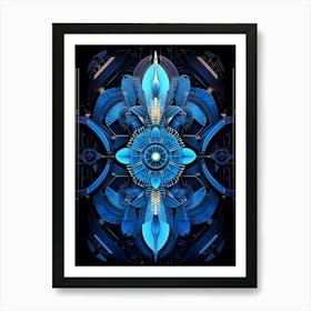 Kinetic Abstract Geometric 3 Art Print