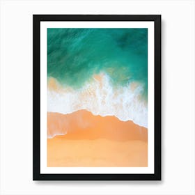 Aerial View Of A Beach 10 Art Print