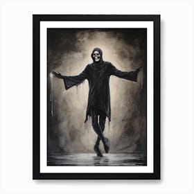 Dance With Death Skeleton Painting (3) Art Print