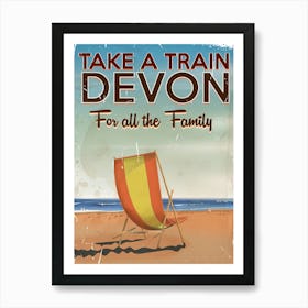 Take A Train Devon For All The Family Art Print