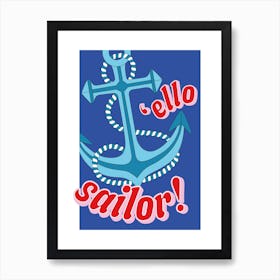 Ello Sailor Anchor Art Print