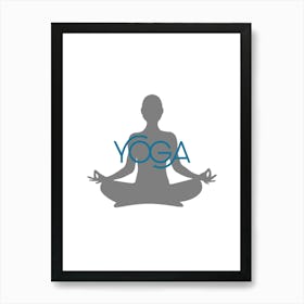 Yoga, the sport of yoga, the sport of meditation, relaxation, inspiring rest and meditation, a distinctive and exceptional work of art that embodies yoga.9 Art Print