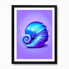 Periwinkle Snail 1 Pop Art Art Print
