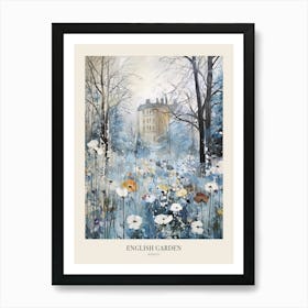 Winter City Park Poster English Garden Munich Germany 1 Art Print