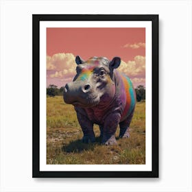 Hippo 8 Art Print
